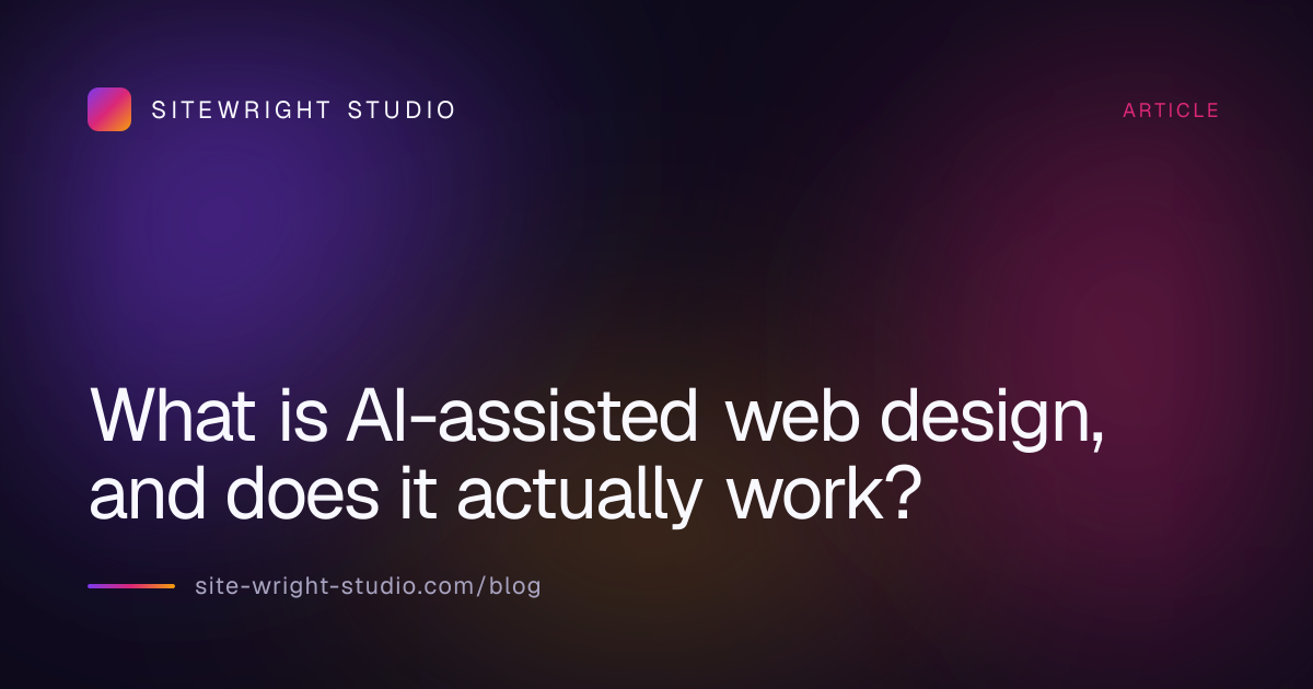 What is AI-assisted web design, and does it actually work?
