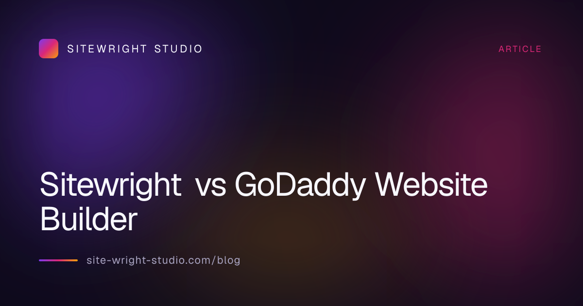 Sitewright vs GoDaddy Website Builder
